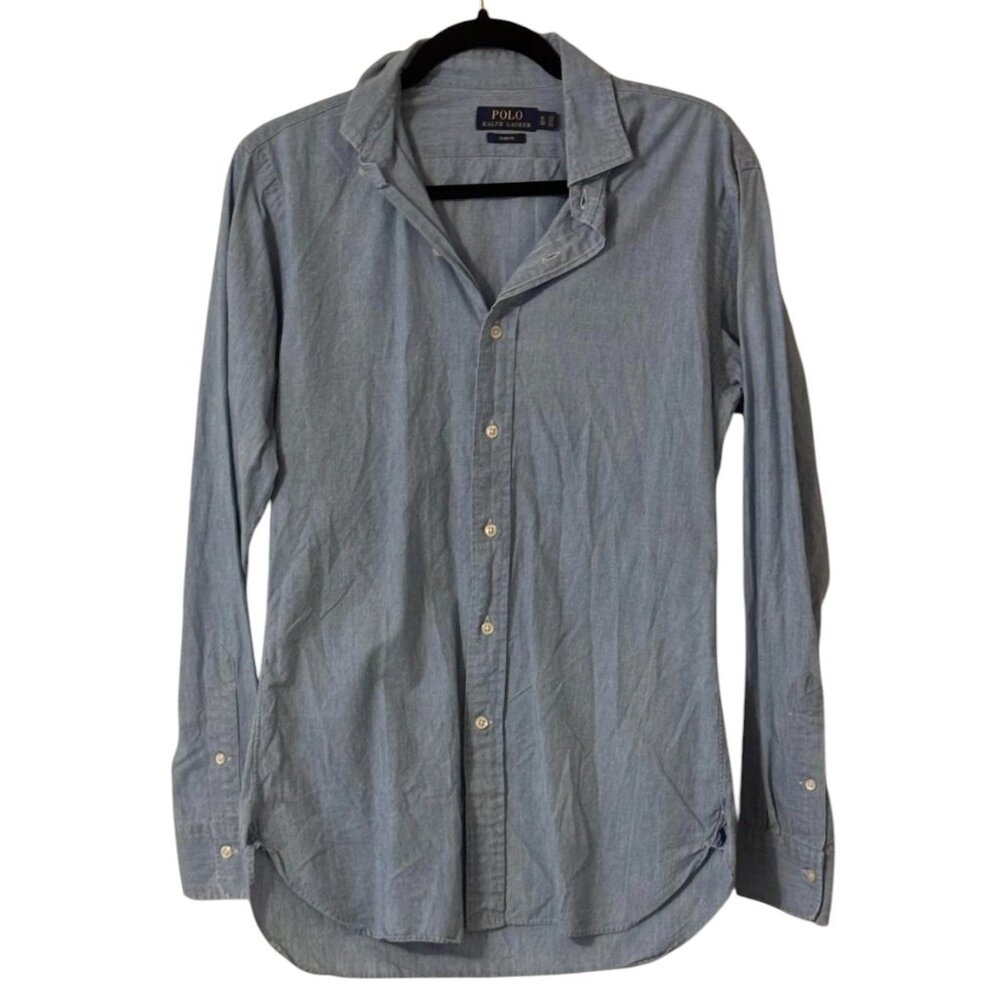 Polo Ralph Lauren Light Blue Button Down Shirt Slim Fit 15/38